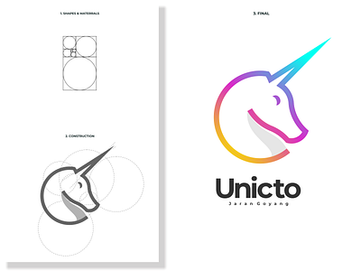 unicto logo branding corporate branding design illustration lettering logo logo design logodesign minimal vector