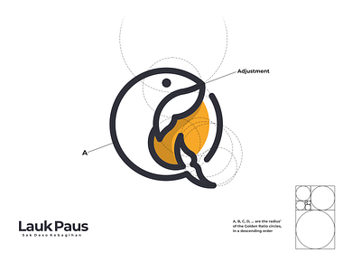 lauk paus logo branding corporate branding design illustration lettering logo logo design logodesign minimal vector