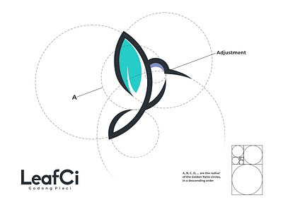 LeafCi logo branding corporate branding design illustration lettering logo logo design logodesign minimal vector