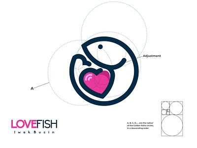 lovefish logo brand design branding corporate branding design illustration lettering logo logo design logodesign vector