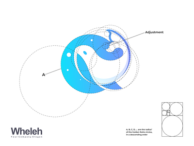 wheleh logo animal branding corporate branding design illustration lettering logo logo design logodesign logos minimal vector whale