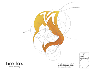 fire fox logo branding corporate branding design golden ratio grid logo grid sytem illustration logo logodesign typography ui ux vector