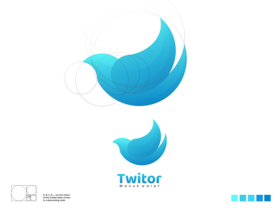 twitor logo branding corporate branding design illustration logo logodesign typography ui ux vector