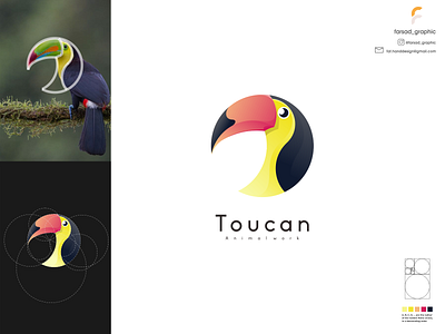 toucan logo branding corporate branding design illustration logo logodesign typography ui ux vector