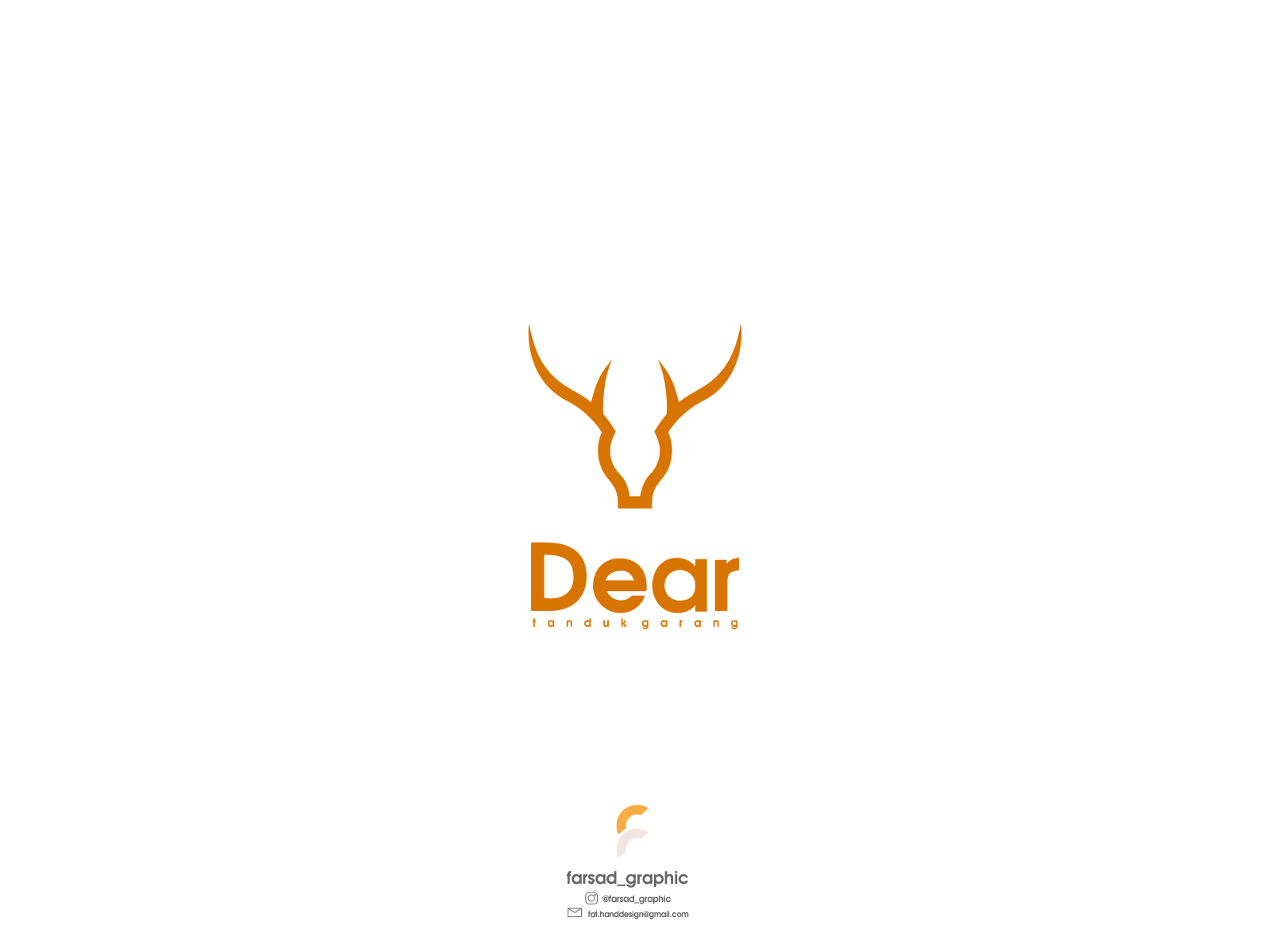 Deer wordmark logo concept | Word mark logo, Wordmark logo design, Negative  space logos