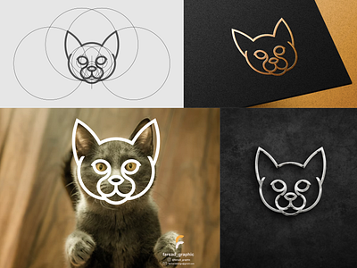 Catty Logo animals awesome branding cat clean corporate branding design elegant grid illustration line logo logodesign minimal modern pet simple typography vector