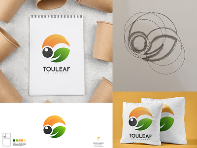 louleaf logo branding corporate branding design illustration logo logodesign typography ui ux vector