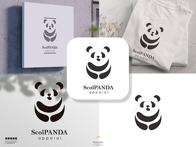 ScolPANDA logo branding corporate branding design illustration logo logodesign typography vector