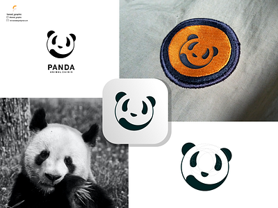 panda logo animal branding corporate branding design illustration logo logodesign panda typography vector