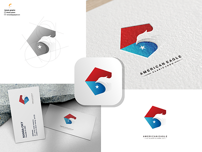 american eagle logo animal animal logo branding corporate branding design eagle illustration logo logodesign typography vector