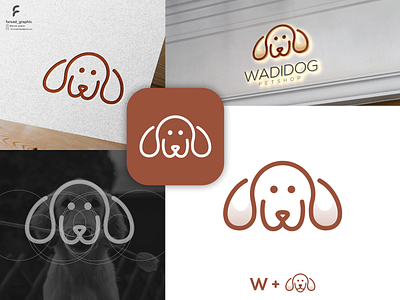 Wadidog Logo animals brand identity branding clean corporate branding design dog grid illustration inspirations logo logodesign minimal modern pet petshop simple typography vector