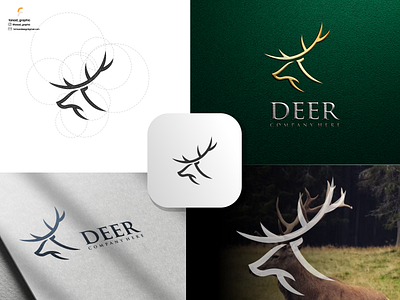 deer logo branding corporate branding design illustration logo logodesign typography ux vector