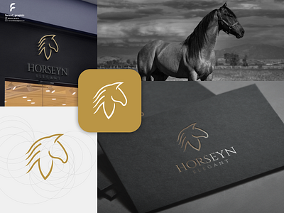 Horseyn Logo animals awesome branding clean corporate branding design elegant grid horse illustration inspirations line logo logodesign minimal modern simple typography vector