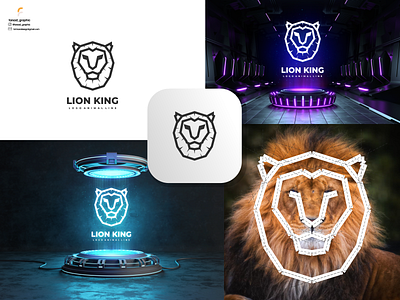 Lion King logo branding corporate branding design illustration logo logodesign typography vector