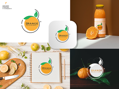 Orange logo branding corporate branding design illustration logo logodesign typography vector