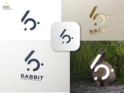 Rabbit logo branding corporate branding design illustration logo logodesign typography vector