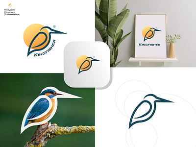 Kingfisher Logo branding corporate branding design illustration logo logodesign typography vector