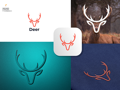 Deer Logo branding corporate branding design illustration logo logodesign typography vector