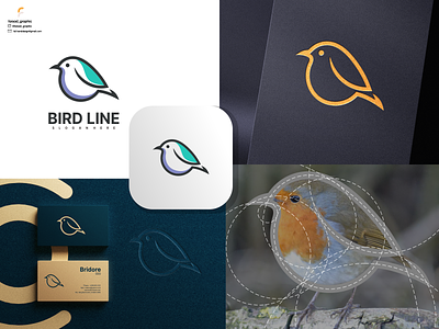 Bird Line Logo branding corporate branding design illustration logo logodesign typography vector