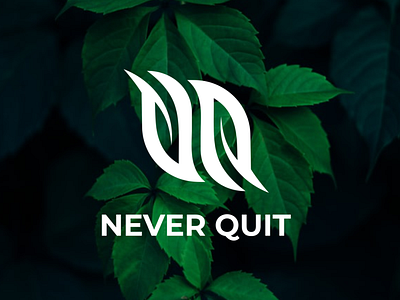 Never Quit branding corporate branding design icon illustration lettering logo logodesign minimal vector