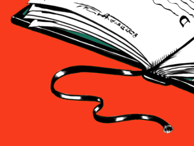 Bookmark editorial freelance illustration