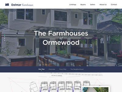 Farmhouse at Ormewood atlanta branding design identity logo real estate resonsive design typography ui ux web website