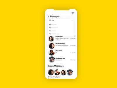 Daily UI Challenge: Day 13 Direct Messaging