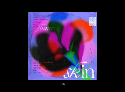 skin//flume cover art album art cover design flowers flume graphicdesign green illustration music pink skin typogaphy