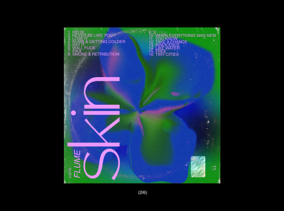 skin//flume cover art album art cover design flume graphicdesign green illustration music pink skin typogaphy