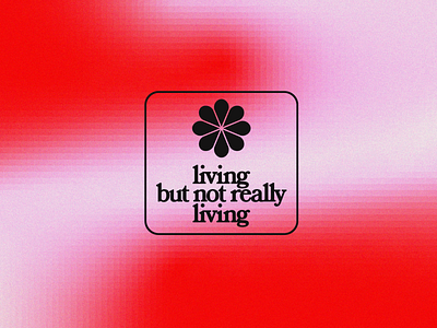 me rn black bored covid19 design flower gradient graphicdesign illustration living pink red retro square typogaphy vector