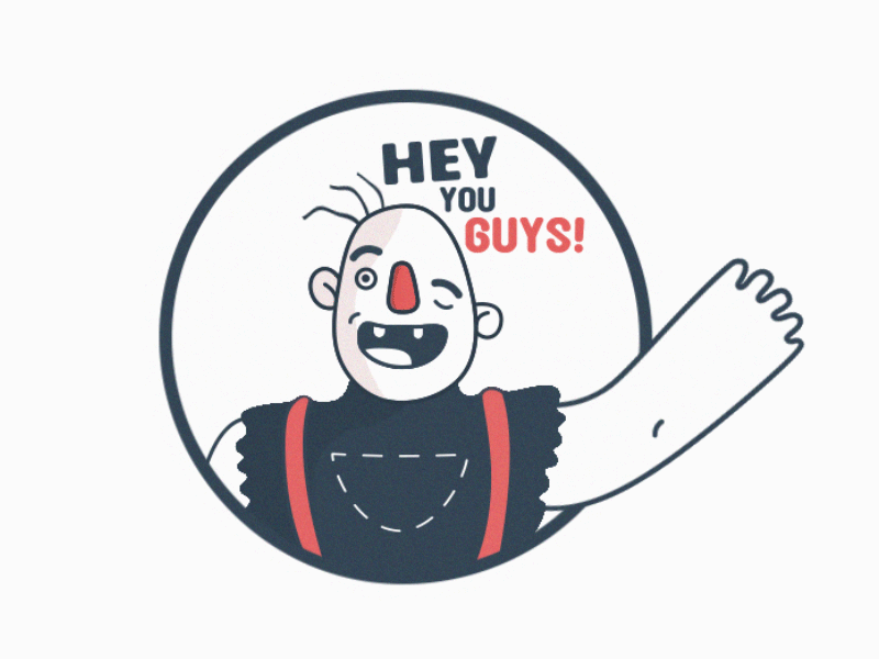 HEY YOU GUYS 2d aftereffects animacion animated gif animation character digitalart gif animated goonies motion motion graphic personaje sticker