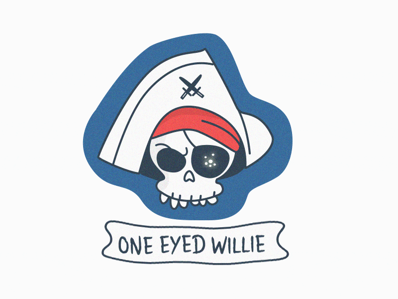 One eyed Willie 2d aftereffects animacion animated gif animation character design diseñodepersonaje personaje