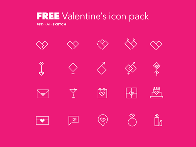 FREE Valentine's Icon Pack cake chat diamond download envelope free freebie heart icons psddd valentine