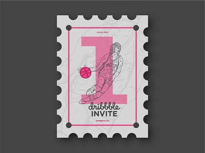 One Invite For Dribbble branding design graphic graphicdesign illustration logo minimal