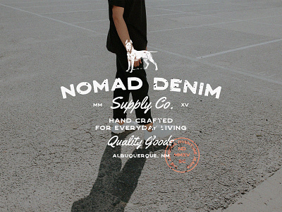 Nomad Denim branding design graphic graphicdesign icon illustration lettering lettering artist logo minimal