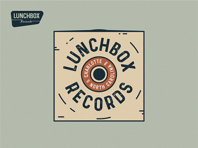 Work In Progress - Lunchbox Records CLT branding design graphic graphicdesign icon illustration lettering lettering artist logo minimal