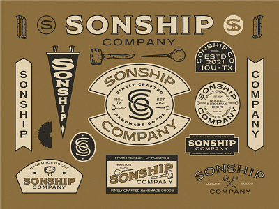 Sonship Co. Branding branding design graphic graphicdesign icon illustration lettering lettering artist logo minimal