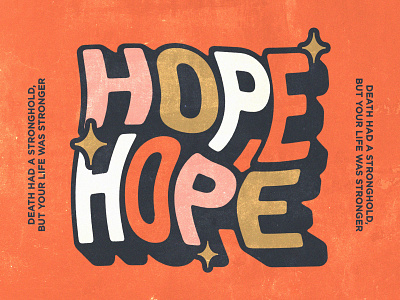 There is hope for tomorrow branding design graphic graphicdesign icon illustration lettering lettering artist logo minimal