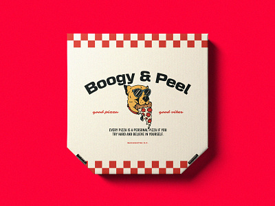 Boogy & Peel Pizza Box branding design graphic graphicdesign illustration logo minimal ui ux vector