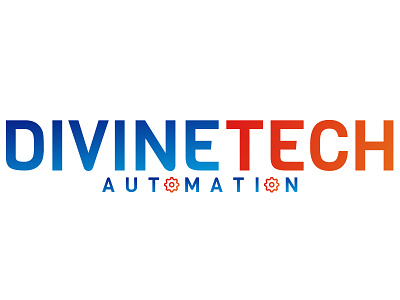 Divine Tech Logo Design automation automotive branding design logo typography vector