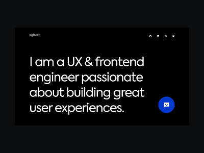 My portfolio branding design minimal ui user experience user interface ux web design
