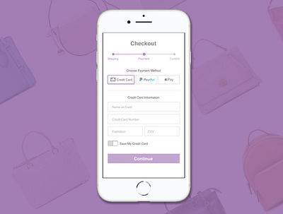 Day02 - Checkout Screen app branding design ui ui design