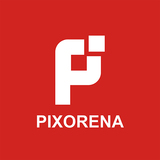 pixorena logo design