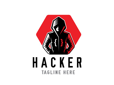 Hacker Man Logo Design - The Hacker Group multimedia