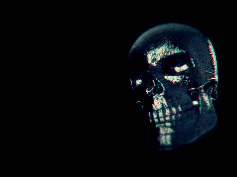 Just having some fun with Skulls after effects c4d motion red skull vfx