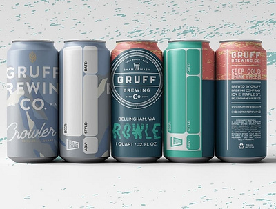 Gruff Brewing Crowler Label Project branding branding design design ux