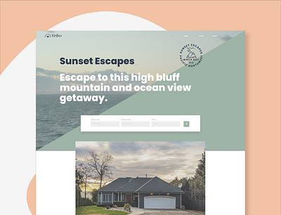 Sunset Escapes Real Estate Website branding branding design design ux web web design