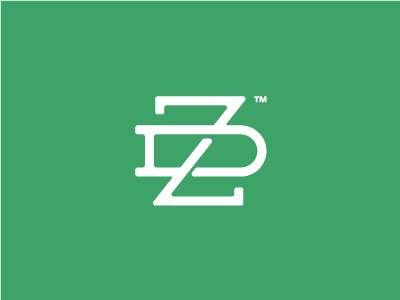 ZD apparel clothing d green logo monogram z zd