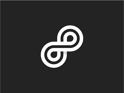 Infinity abstract branding design form identity illustration logo mark overlay system
