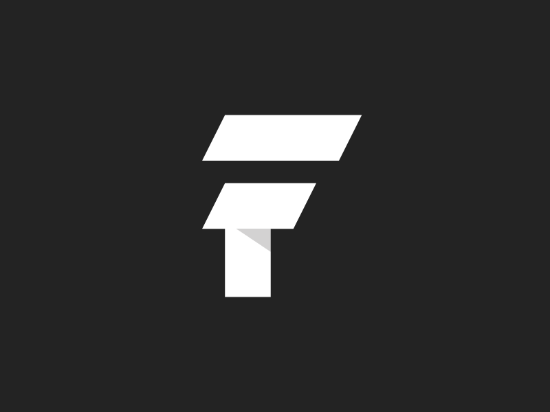 F lighthouse logo branding design overlay form identity illustration mark system